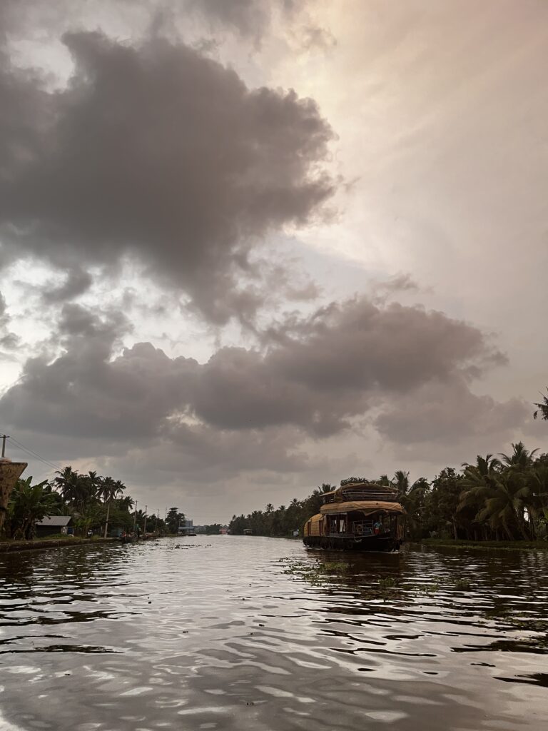 View from Houseboat in Kerala